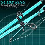 Sougayilang Inshore Saltwater Fishing Rods, Spinning Rods and Casting Rods with AAA Cork Handles,IM7 Toray Carbon Blanks- 7' (Blue- Spinning)