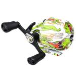 Sougayilang Spincast Fishing Reel, Size 30 Reel, Right or Left-Hand Retrieve, 3.9:1 Gear Ratio, Pre-spooled with Fishing Line