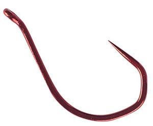 Owner American 4106-123 Barbless No Escape Fishing Hooks, Red, 2/0
