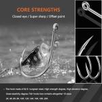 AMHDV 300Pcs/ 500Pcs/ 1000Pcs Small Fishing Hooks, 10 Different Sizes Tiny Fish Hook Set for Freshwater (300pcs (2# to 20#))