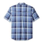 Field & Stream Men's Line Burner Short Sleeve Fishing Shirt, Ultramarine Plaid, 3X-Large