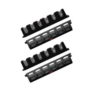 Simple Deluxe Vertical Fishing Rod Holders Wall-Mounted – Simple Deluxe Fishing Rod Rack, Fishing Pole Holder & Rack, Store 12 Rods or Combos in 13.6", Vertical 12 Rod Racks, 2 Pairs Grey