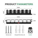 Simple Deluxe Vertical Fishing Rod Holders Wall-Mounted – Simple Deluxe Fishing Rod Rack, Fishing Pole Holder & Rack, Store 12 Rods or Combos in 13.6", Vertical 12 Rod Racks, 2 Pairs Grey