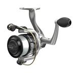 Zebco Spyn Spinning Fishing Reel, Size 20 Reel, Aluminum Spool, Super Tough Titanium-Nitride Plated Bail Wire, 5.3:1 Gear Ratio, Pre-Spooled with 8-Pound Zebco Line, Silver/Black