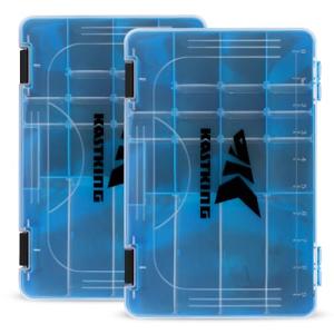 KastKing Bait Vault Camouflage Tackle Box, Plastic Tackle Trays, Fishing Tackle Box Storage Organizer with Removable Dividers, 2 Packs Lure Boxes Terminal Tackle Storage, Right Angle