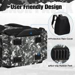Piscifun Fishing Tackle Backpack with Rod Holders & 4 Tackle Boxes, Outdoor Fishing Bag with Waterproof Rain Cover Camouflage
