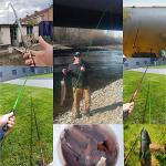 Goture Telescopic Tenkara Fishing Rod Collapsible Crappie Rods 1 Piece Portable Hand Fishing Poles Carbon Fiber Telescoping Stream Ultralight Inshore Carp Bamboo Pole Bass Trout 12 15 18 20 21 24Ft