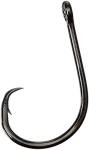 Gamakatsu Octopus Circle 4X Strong Hook (25 Piece), NS Black, 6/0