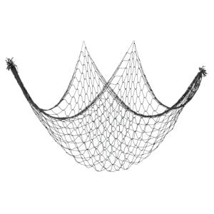 PATIKIL Fishing Net Decor, 80" x 40" Mediterranean Style Photographing Decoration Natural Fish Net Party Accessory for Home Bedroom, Black