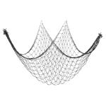 PATIKIL Fishing Net Decor, 80" x 40" Mediterranean Style Photographing Decoration Natural Fish Net Party Accessory for Home Bedroom, Black