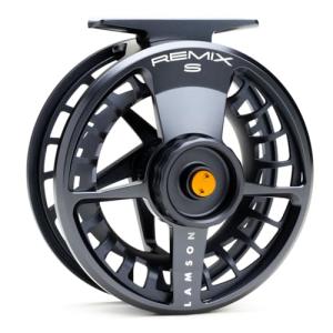 LAMSON | Remix S-Series Size -7+ Fly Fishing Reel | All-Water | Large Arbor, CNC Machined Frame + Pressure Cast Spool, Durable | Daybreak | 6wt 7wt 8wt Size
