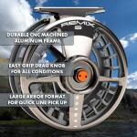 LAMSON | Remix S-Series Size -7+ Fly Fishing Reel | All-Water | Large Arbor, CNC Machined Frame + Pressure Cast Spool, Durable | Daybreak | 6wt 7wt 8wt Size
