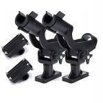 HiUmi Adjustable Rotatable Plastic Fishing Rod 3 Mount Rack Holder Bracket Boat Canoeing Rowing Mount Kit Kayak Side Rod Holder (RH50-2Pack)