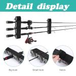 RunNico 2 pack Boating Vertical Fishing Rod Holders,Fishing Rod Holder,Boating Vertical Fishing Rod Rack for Storage,Fishing Pole Strap for Boat Deck