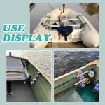 RunNico 2 pack Boating Vertical Fishing Rod Holders,Fishing Rod Holder,Boating Vertical Fishing Rod Rack for Storage,Fishing Pole Strap for Boat Deck