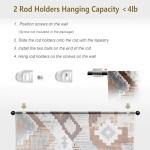 Tapestry Hanging Telescopic Rod 17-32 inch for Lightweight Aesthetic Tapestries Room Deco Scalable Wall Hanging Bar Banner Hanger Pole (Black/Black)