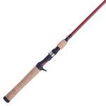 Berkley 5’6” Cherrywood HD Casting Rod, One Piece Spinning Rod, 8-17lb Line Rating, Medium Rod Power, Fast Action, 1/4-3/4 oz. Lure Rating, Red