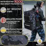 SKAITU Fishing Backpack with Rod Holder, Large 55L Water Resistant Tackle Backpack with Cooler Heavy Duty Fishing Bag Gifts for Men, Camo Black