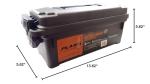 Plano Tool Box,5 5/8 in H,5 5/8 in W,Gray PLA1212P - 1 Each