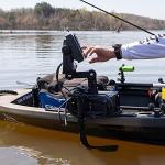 YakAttack LockNLoad Fish Finder Mount | Adjustable Kayak Track Mount System | Secure Sonar Holder for Garmin, Lowrance & Raymarine | Fits Most Kayak Rails | Yak Attack Accessories for Fishing