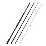 Fiblink Surf Fishing Rod 3 Piece Portable Travel Casting Rod Saltwater Surf Rod 12ft