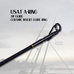 Fiblink Surf Fishing Rod 3 Piece Portable Travel Casting Rod Saltwater Surf Rod 12ft