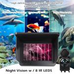 Underwater Fishing Camera, 5 inch Fishing Camera with Infrared Night Vision Light and Upgraded HD Lens,Portable Fish Finder with 98ft Cable for Ice Lake Boat Kayak Fishing, Waterproof