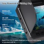 Underwater Fishing Camera, 5 inch Fishing Camera with Infrared Night Vision Light and Upgraded HD Lens,Portable Fish Finder with 98ft Cable for Ice Lake Boat Kayak Fishing, Waterproof