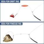 Dragging Weights for Catfishing Trolling, Drifting Dragging Sinkers, Bottom Search Lead Stick Weights and 3 Way Rig (2OZ, 4-PCS)