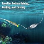 Dr.Fish 20 Pack Inline Trolling Weights Swivel Egg Sinkers Oval Line Sinker Catfishing Saltwater Freshwater Fishing 3/16oz