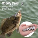Dr.Fish 20 Pack Inline Trolling Weights Swivel Egg Sinkers Oval Line Sinker Catfishing Saltwater Freshwater Fishing 3/16oz