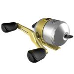 Zebco 33 Gold Spincast Fishing Reel, Changeable Right or Left-Hand Retrieve, All-Metal Gears, Pre-Spooled with Zebco Cajun Fishing Line, Silver/Gold