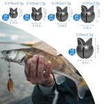 SANWEAL120PCS/200PCS Fishing Weights Sinkers - Premium Split ShotFishing Weights Sinkers - Round Removable Fishing Sinkers - 5/6 Sizes