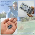 SANWEAL120PCS/200PCS Fishing Weights Sinkers - Premium Split ShotFishing Weights Sinkers - Round Removable Fishing Sinkers - 5/6 Sizes