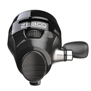 Zebco 202 Spincast Fishing Reel, Size 30 Reel, Right-Hand Retrieve, Durable All-Metal Gears, Stainless Steel Pick-up Pin, Pre-Spooled with 10-Pound Zebco Fishing Line, Black