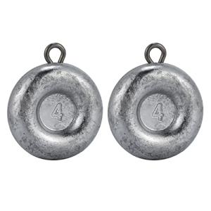 Dr.Fish 10 Pack Fishing Coin Sinkers Lead Fishing Weights Disc Weights No Roll Freshwater Saltwater River Bank Surf Fishing Catfishing, 3oz
