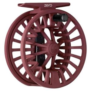 Redington Zero Fly Fishing Reel, Lightweight Design for Trout, Clicker Drag System, Burgundy, 2/3
