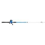 Shakespeare Tiger Conventional Line Counter Reel and Fishing Rod Combo, 7'10" 2-Piece Rod, Tubular Fiberglass Rod Blank Construction, Comfortable EVA Handle