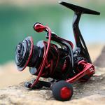 Sougayilang Spinning Reels Ultra-Weight, 6.2: 1 High Speed ​​Gear Ratio, Metal Frame and Rotor, 12 + 1 Shielded BB, Smooth Powerful Freshwater and Saltwater Spinning Fishing Reel(SD-2000-Red)
