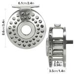 5/6wt Click Stop Fly Reel Classic Design Lightweight 86mm Diameter Clicker Fishing Reel CNC Machined Aluminum for Freshwater Fishing
