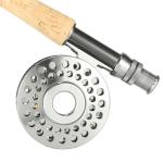5/6wt Click Stop Fly Reel Classic Design Lightweight 86mm Diameter Clicker Fishing Reel CNC Machined Aluminum for Freshwater Fishing
