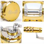 Trolling Reel 2-Speed Fishing Reel Offshore Big Game Deep Saltwater Trolling Fishing Reel for Tuna Sailfish Swordfish (80W-1740yd/200lbs)