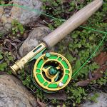 Sougayilang Fly Fishing Rod Reel Combo with Lightweight Portable Rod and Reel, Complete Starter Package (Green)