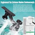Velpaw MOUNTS Swing Arm Fish Finder Mount, All Aluminum Heavy Duty Marine Electronic Mount for Boats & Kayak,Built for Saltwater, Big Waves, and Adventure