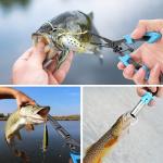 Mossy Oak 2Pcs Fishing Tools Kit- Fishing Plier, Fish Lip Gripper, Multifunctional Fishing Hook Remover with Lanyards Sheath, Saltwater Resistant Fishing Accessories & Equipment, Fishing Gifts for Men