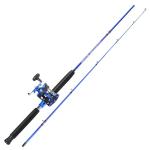 Sougayilang Fishing Rod Combo, 2-Piece Trolling Fishing Reel Combo with 3.8:1 Gear Ratio & 3+1 Bearings, Aluminum Reel Seat for Saltwater/Big Game Fish (LDT40-left Handed, 7'0"-Medium Heavy)