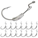 Bombrooster 15-Pc Weighted Worm Hooks Set