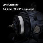 RUNCL Spincast Fishing Reel with Monofilament Line