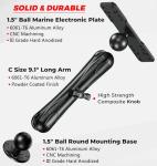 VAZESWIN Fish Finder Mount with 9.1" Long Arm