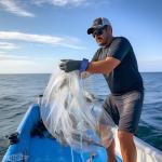 Yeahmart Heavy Duty Saltwater Fishing Cast Net 3Ft